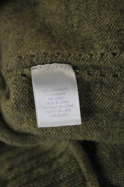 Calypso Saint Barth Womens Cashmere Pullover Army Green Sweater Size S