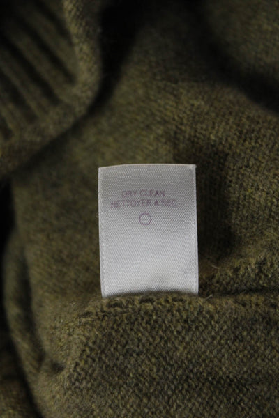 Calypso Saint Barth Womens Cashmere Pullover Army Green Sweater Size S