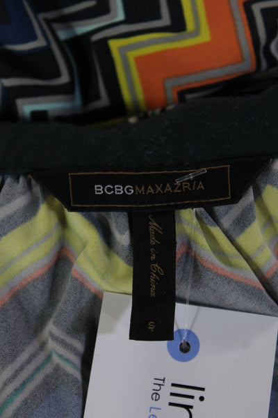 BCBGMAXAZRIA Womens Blouson Tank Dress Black Aztec Size S