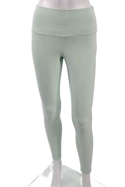 Lululemon Womens Ankle Leggings Green Nylon Lycra Size 8