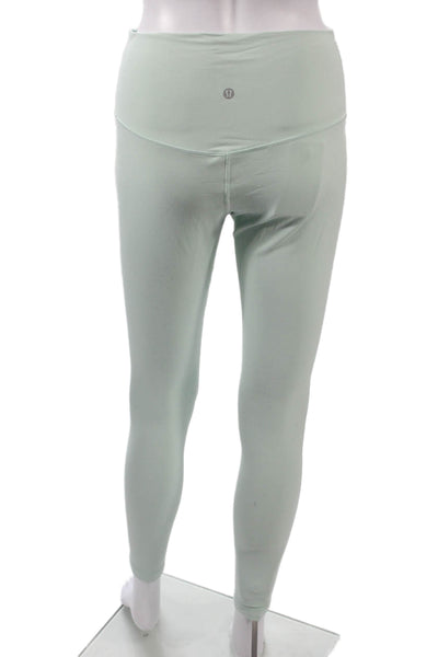 Lululemon Womens Ankle Leggings Green Nylon Lycra Size 8