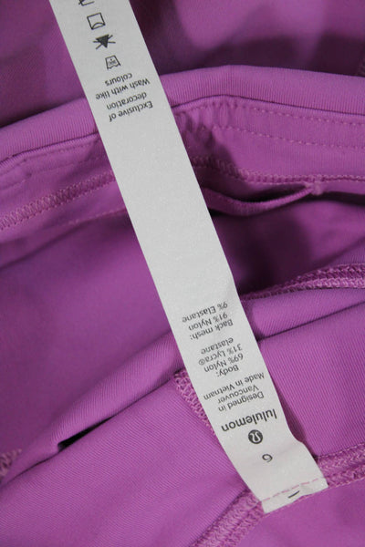 Lululemon Women Purple Capri Leggings Size 6