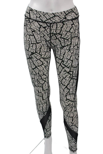 Human Performance Engineering Womens Black Ankle Leggings Graphic Print Size M