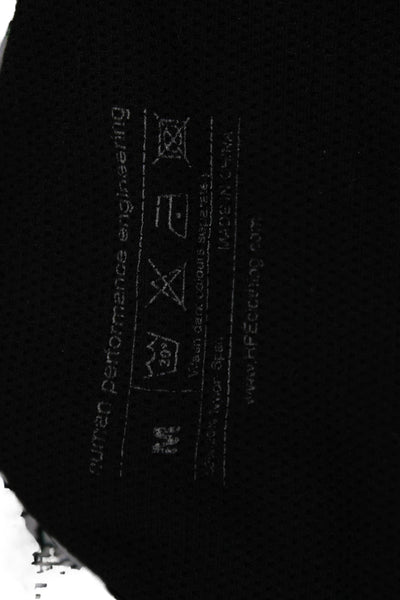 Human Performance Engineering Womens Black Ankle Leggings Graphic Print Size M