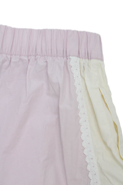 Sea New York X Zara Girls Cotton Scallop Trim Shorts Pink Size 13-14
