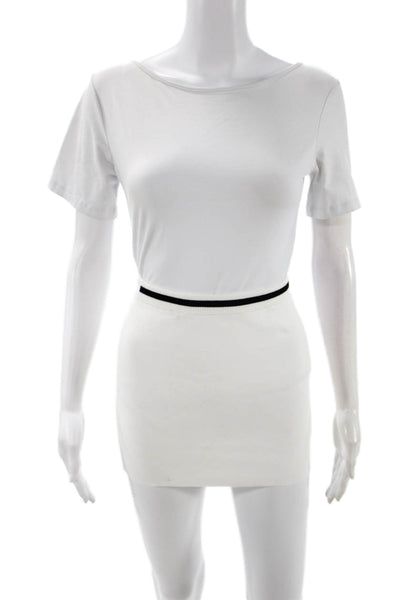 White Fox Women Bandage Mini Skirt Set White Size XS