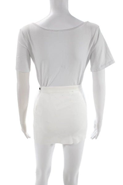 White Fox Women Bandage Mini Skirt Set White Size XS