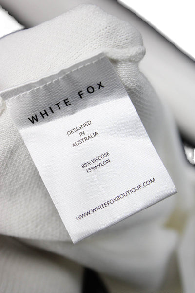 White Fox Women Bandage Mini Skirt Set White Size XS