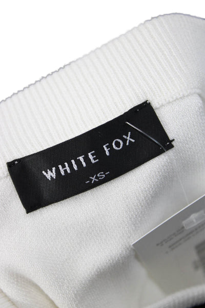 White Fox Women Bandage Mini Skirt Set White Size XS