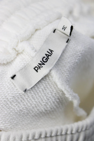Pangaia Womens Sweat Shorts White 74% Organic Cotton Size M