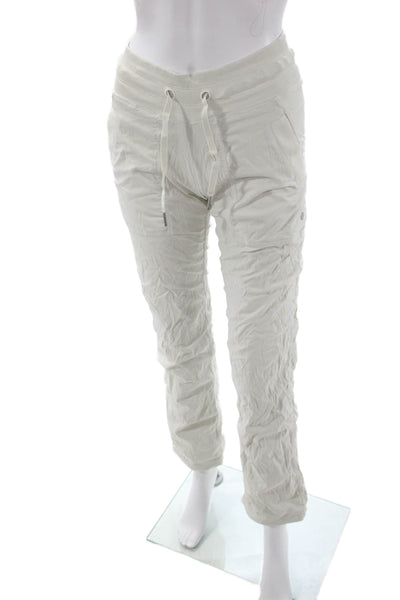 Lululemon Women Jogger Sweatpants White Drawstring Nylon Elastane Size 0