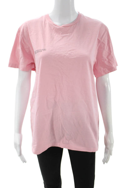 Pangaia Womens Basic Pink Crew Neck Organic Cotton T-Shirt Short Sleeve Size M