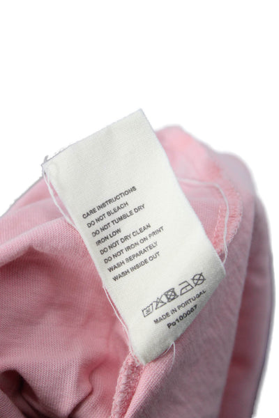 Pangaia Womens Basic Pink Crew Neck Organic Cotton T-Shirt Short Sleeve Size M
