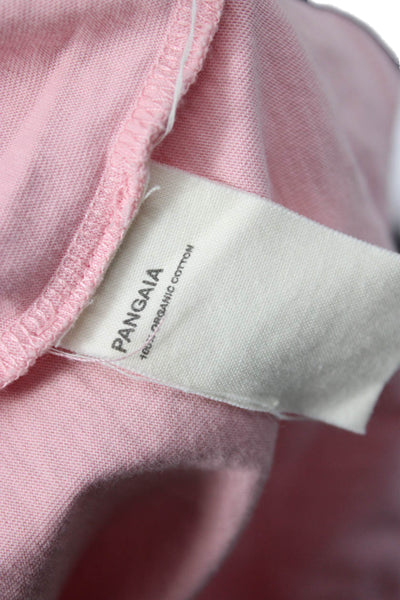 Pangaia Womens Basic Pink Crew Neck Organic Cotton T-Shirt Short Sleeve Size M