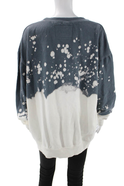La Detresse Womens Pullover Sweatshirt Dark Gray Graphic Art Size L