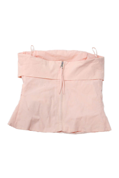 Zara Women Pink Cotton Tank Top Sleeveless Size XS