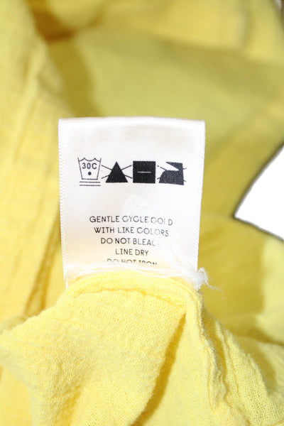 Suzie Kondi Girls Cotton Long Sleeve Round Neck Blouse Yellow Size 4