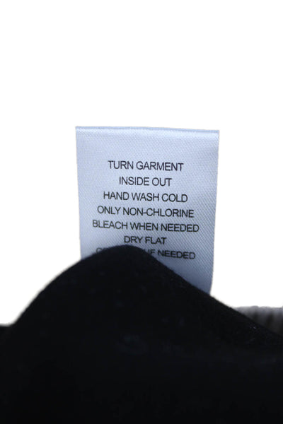 DH New York Womens Cardigan Black Button Long Sleeve Round Neck Size L