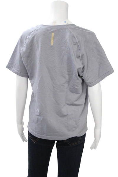Rhone Women Basic Gray Polyester Crew Neck Short Sleeve T-Shirt Size 2XL