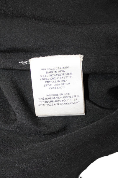 Joie Women Pleated Black Knee Length Skirt 100% Polyester Size 4