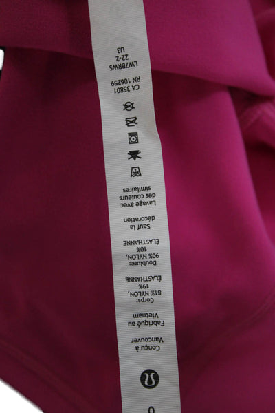 Lululemon Women Biker Shorts Pink Size 0