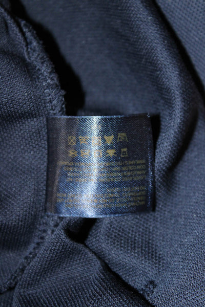 Brooks Brothers Womens Cotton Tunic Polo Dark Blue 3/4 Sleeve Size S