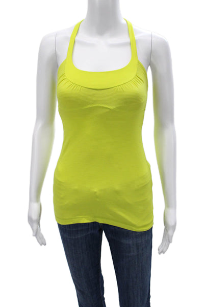 Lululemon Womens Yellow Nylon Square Neck Camisole Size XS