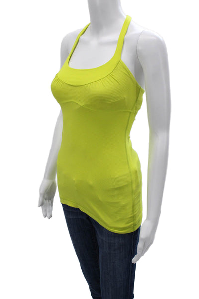 Lululemon Womens Yellow Nylon Square Neck Camisole Size XS