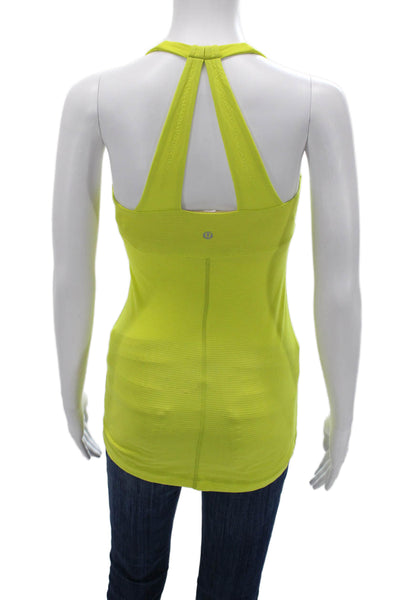 Lululemon Womens Yellow Nylon Square Neck Camisole Size XS