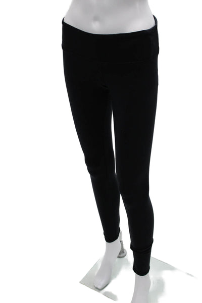 Alo Women Ankle Jeggings Black Nylon Size S
