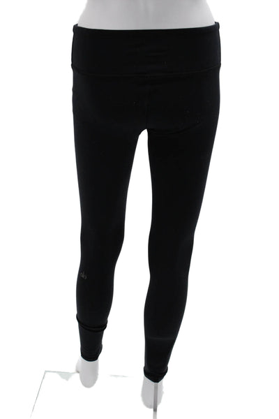 Alo Women Ankle Jeggings Black Nylon Size S