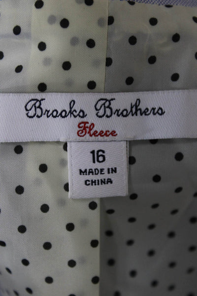 Brooks Brothers Boys Long Sleeves Lined Two Button Jacket Blue Size 16