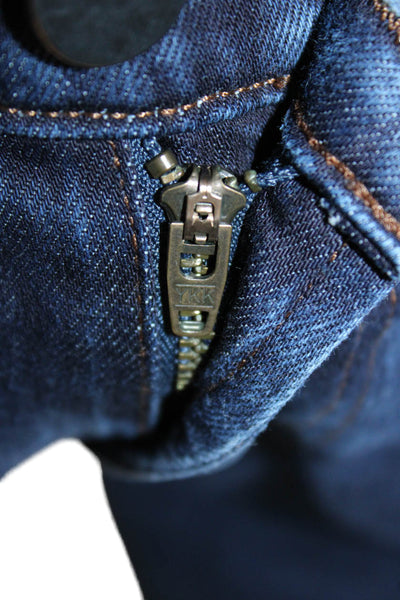 J Brand Mens Skinny Straight Jeans Dark Blue Button Size 36