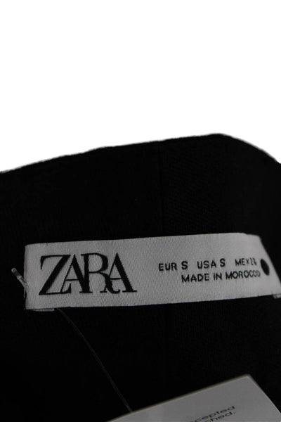 Zara Women Dress Pants Black Polyester Viscose Elastane Size S