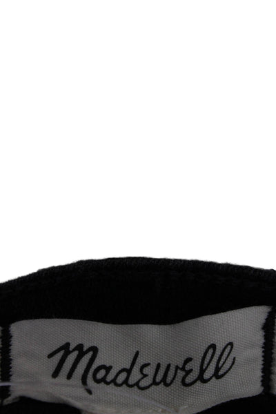 Madewell Women Ankle Skinny Jeans Black High Rise Button Size 26