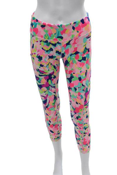 Lilly Pulitzer Womens Ankle Leggings Floral Multi-Color Size XS
