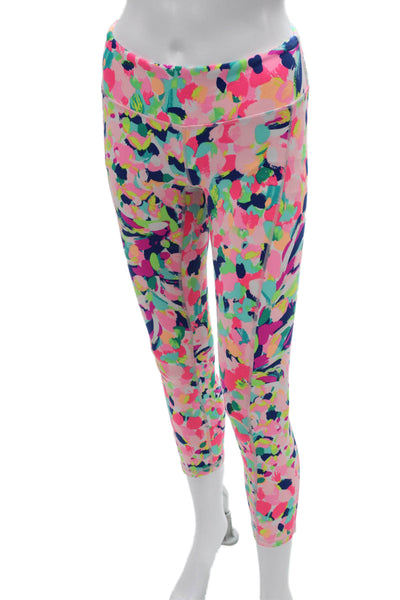 Lilly Pulitzer Womens Ankle Leggings Floral Multi-Color Size XS