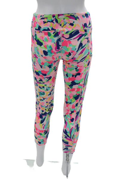 Lilly Pulitzer Womens Ankle Leggings Floral Multi-Color Size XS