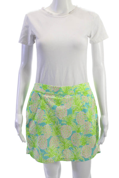 RLX Ralph Lauren Women Mini Skort Green Polyester Blend Size M
