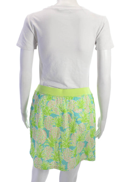 RLX Ralph Lauren Women Mini Skort Green Polyester Blend Size M