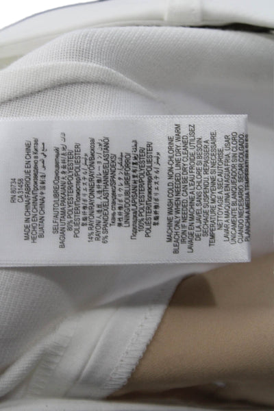 BCBGMAXAZRIA Womens Ankle Dress Pants White Hook & Eye Size 6