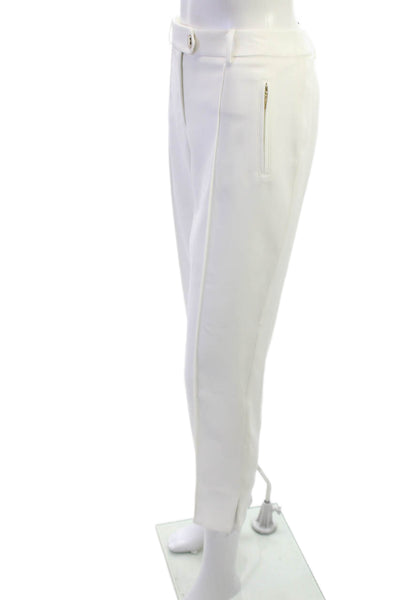 Karl Lagerfeld Women Ankle Dress Pants White 100% Polyester Size 6