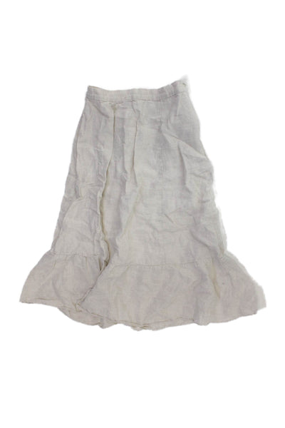 Wilfred Women A-Line Linen Blend Knee Length Skirt Beige Size 00