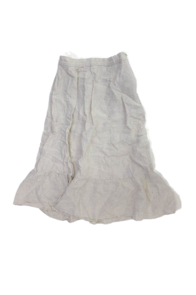 Wilfred Women A-Line Linen Blend Knee Length Skirt Beige Size 00