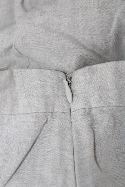 Wilfred Women A-Line Linen Blend Knee Length Skirt Beige Size 00