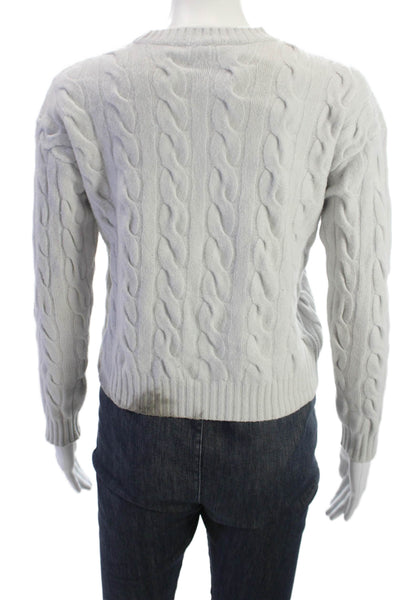 Babaton Womens Pullover Sweater Gray Merino Wool Crew Neck Size 2XS