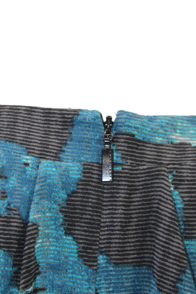Boss Hugo Boss Womens Shift Dress Black Animal Print V-Neck Short Sleeve Size 5