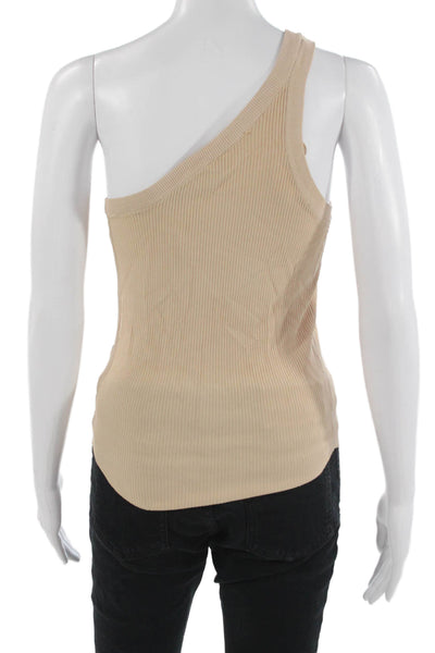Zara Womens Basic Sleeveless Tank Beige Size L