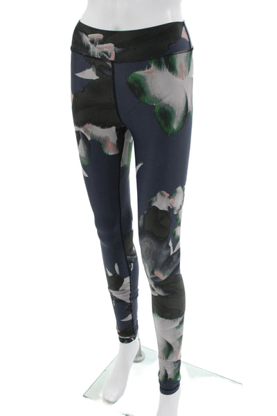 The Upside Women Ankle Floral Dark Blue Leggings Size 4
