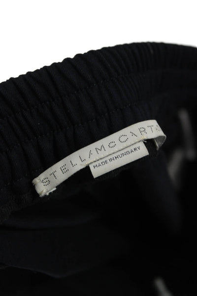 Stella McCartney Women Dress Pants Black Wool Hook & Eye Size 48